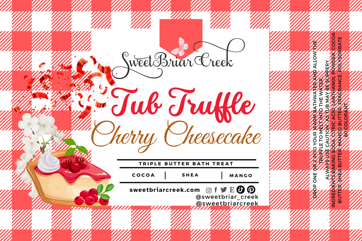 Cherry Cheesecake Bath Butter Tub Truffles