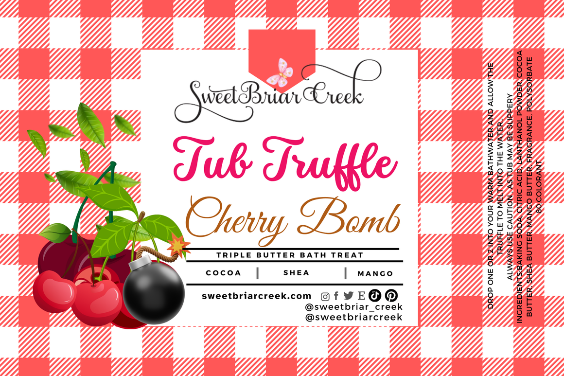 Cherry Bomb Bath Butter Tub Truffles