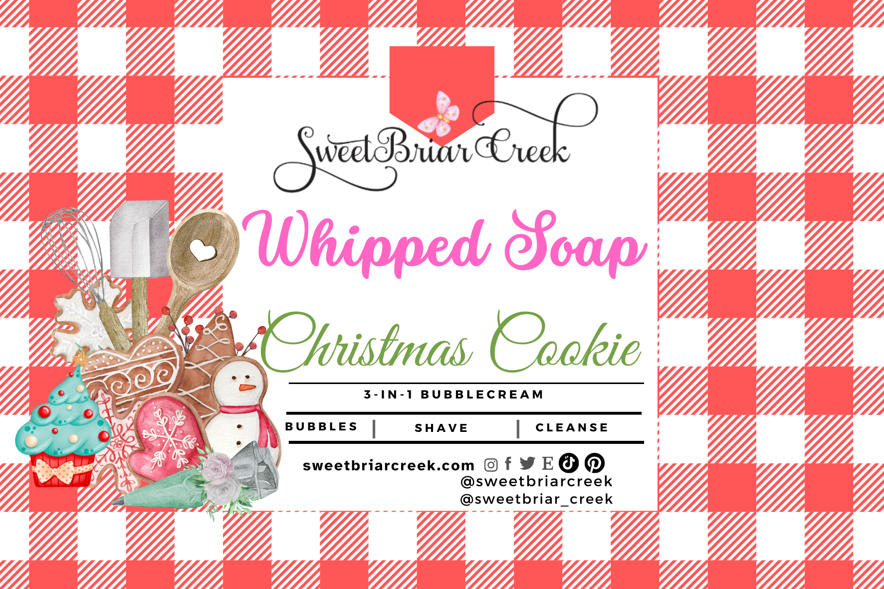Christmas Cookie Whipped Soap & Shaving Cream