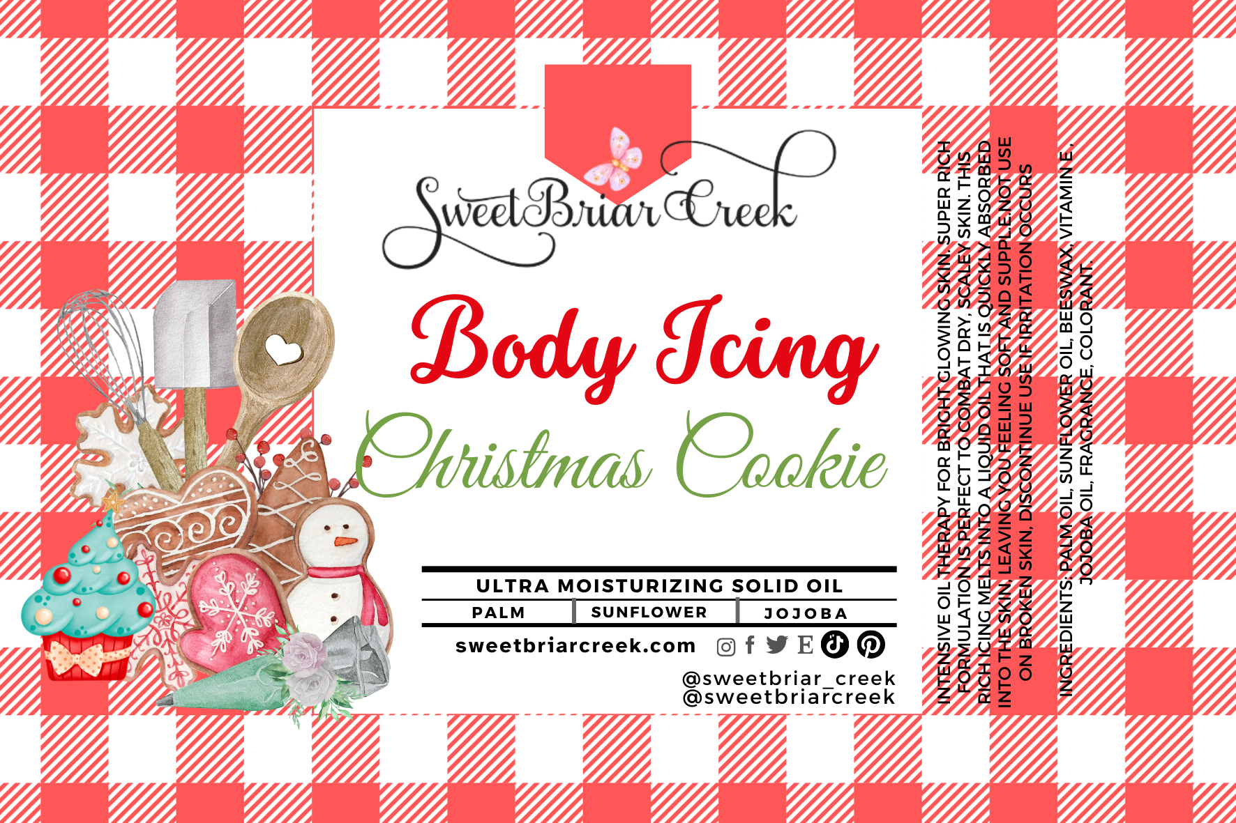 Christmas Cookie Body Icing