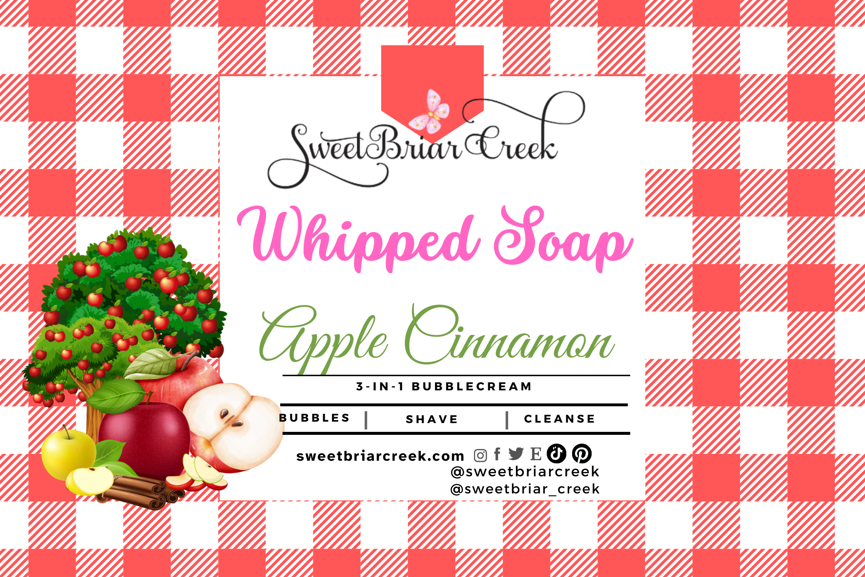 Apple Cinnamon Whipped Soap & Shaving Cream