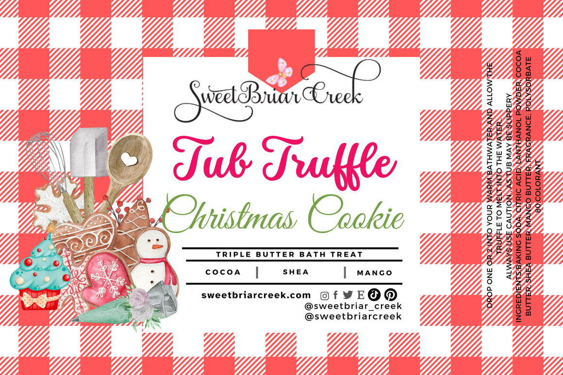 Christmas Cookie Bath Butter Tub Truffles