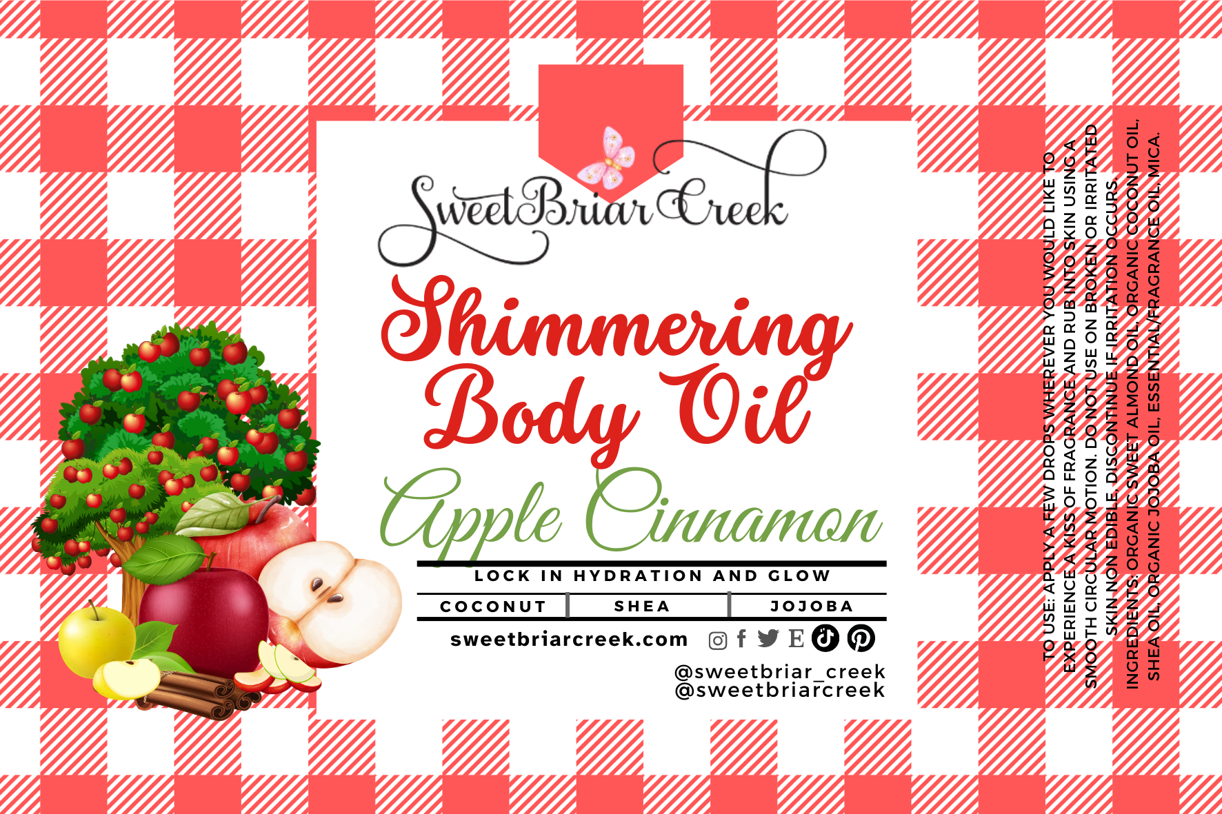 Apple Cinnamon Shimmering Body Oil