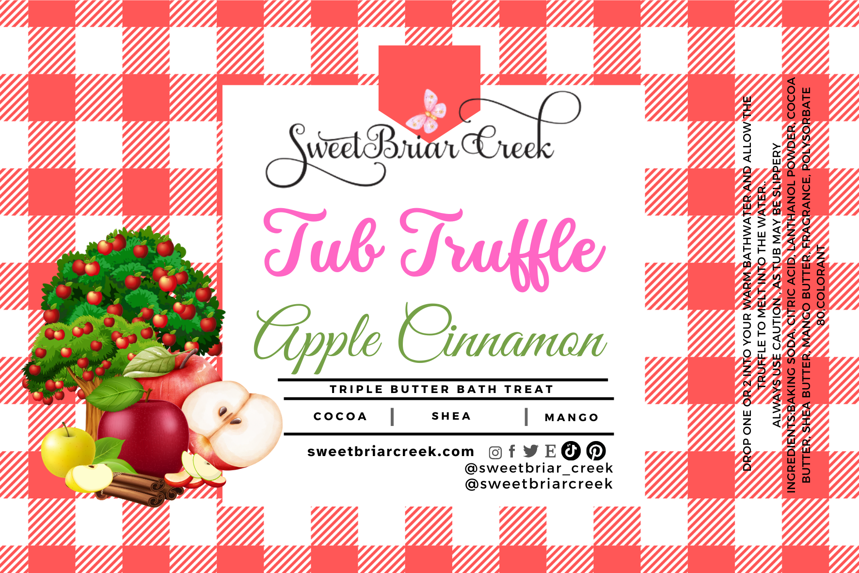 Apple Cinnamon Bath Butter Tub Truffles