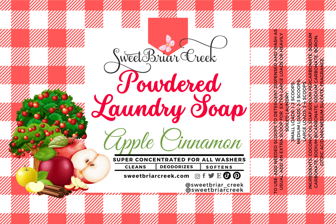 Apple Cinnamon Powdered Laundry Soap
