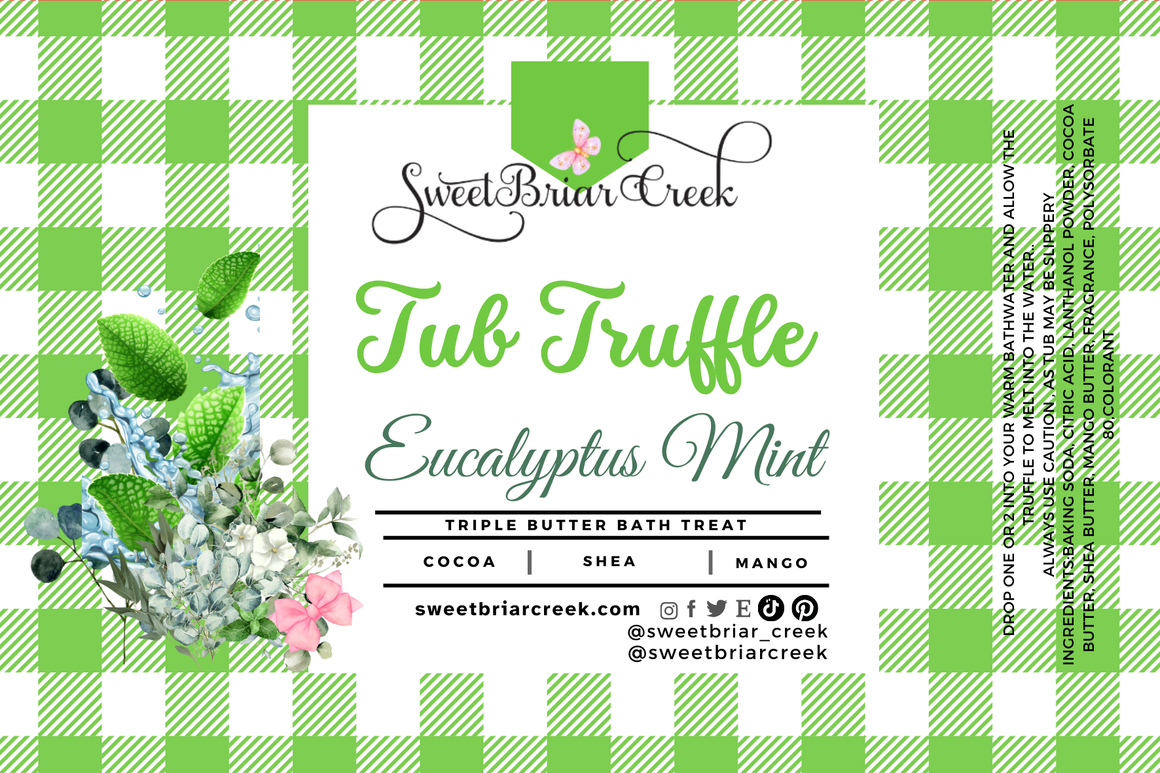 Eucalyptus Mint Bath Butter Tub Truffles