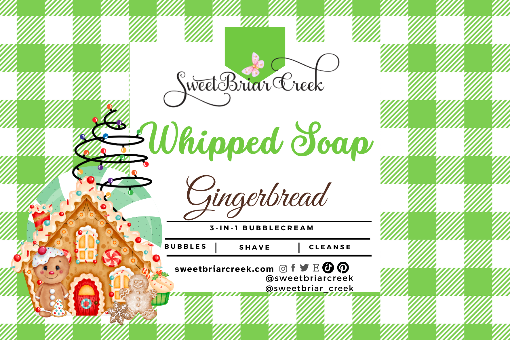 Gingerbread Whipped Soap & Shaving Cream