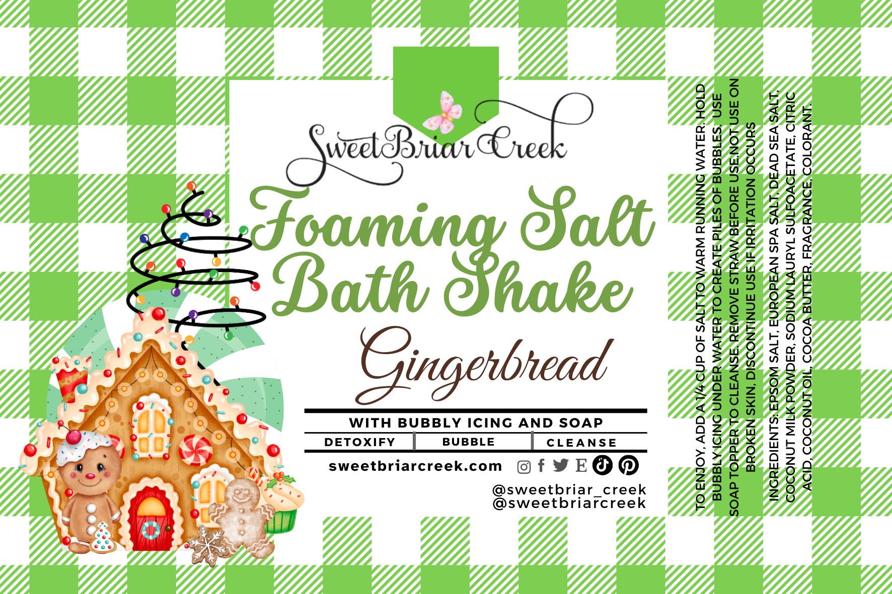 Gingerbread Foaming Salt Bath Shake