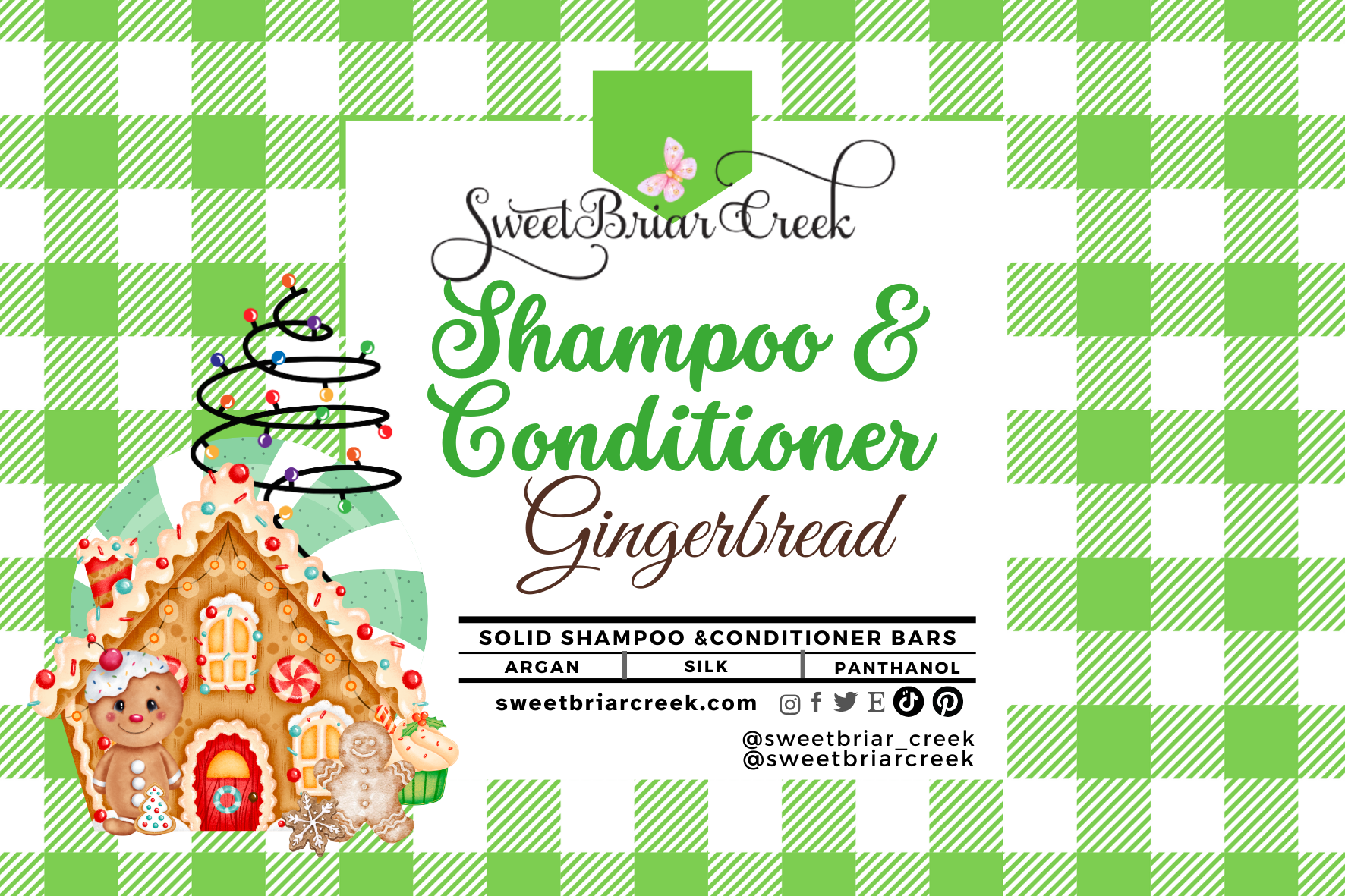 Gingerbread Shampoo & Conditioner Bars