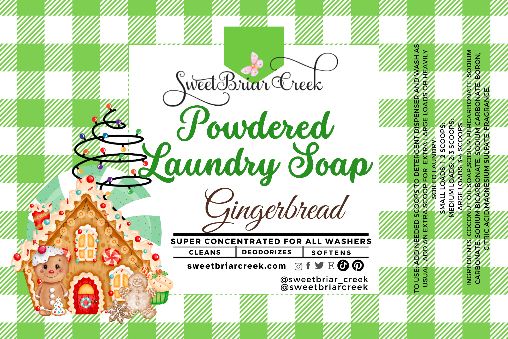 Gingerbread Powdered Laundry Soap