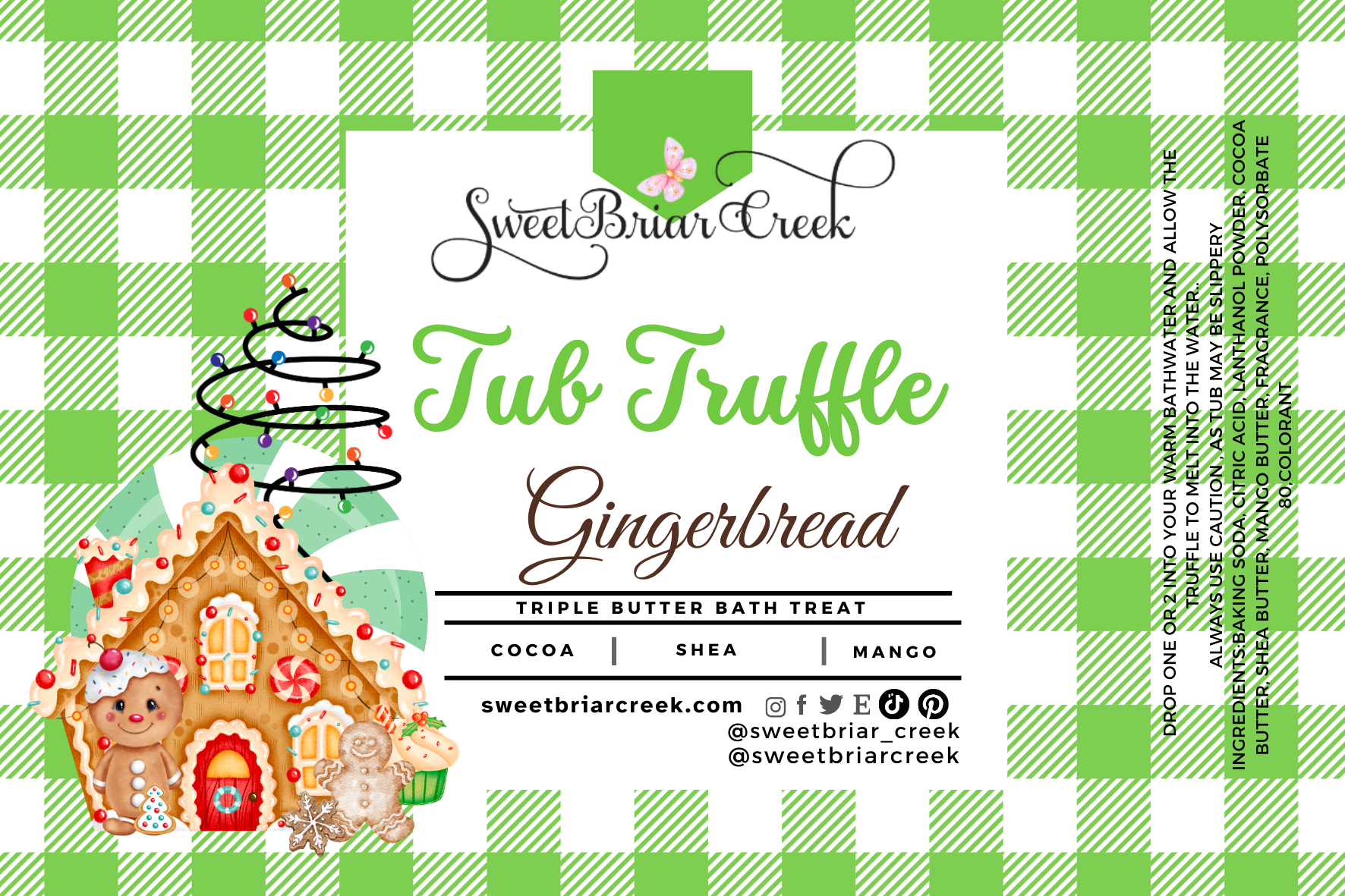 Gingerbread Bath Butter Tub Truffles