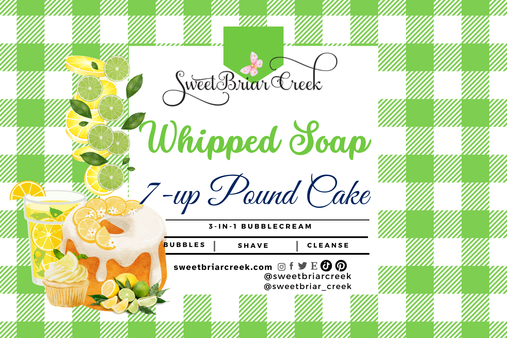 7-Up Pound Cake Whipped Soap & Shaving Cream