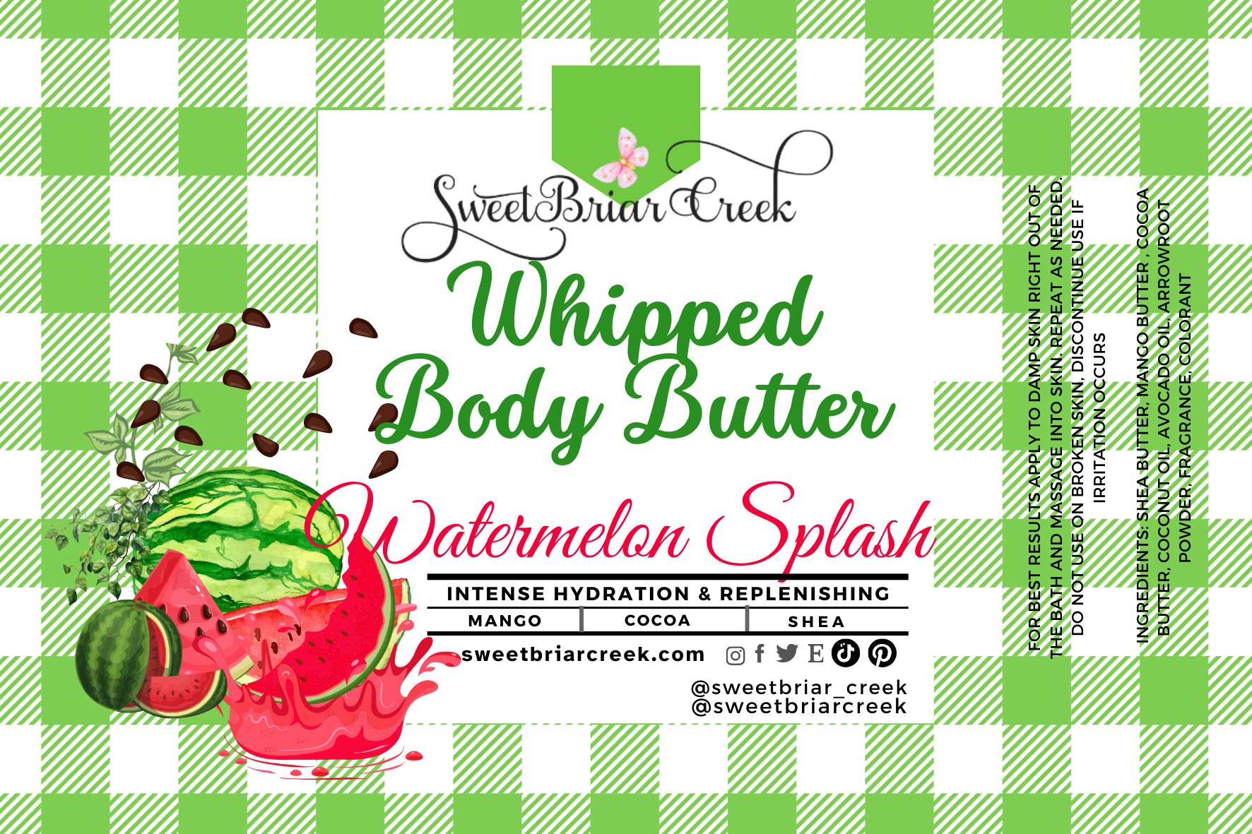 Watermelon Splash Whipped Body Butter