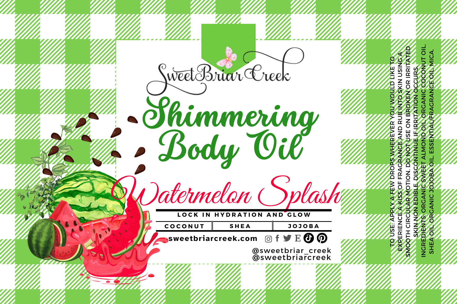 Watermelon Splash Shimmering Body Oil