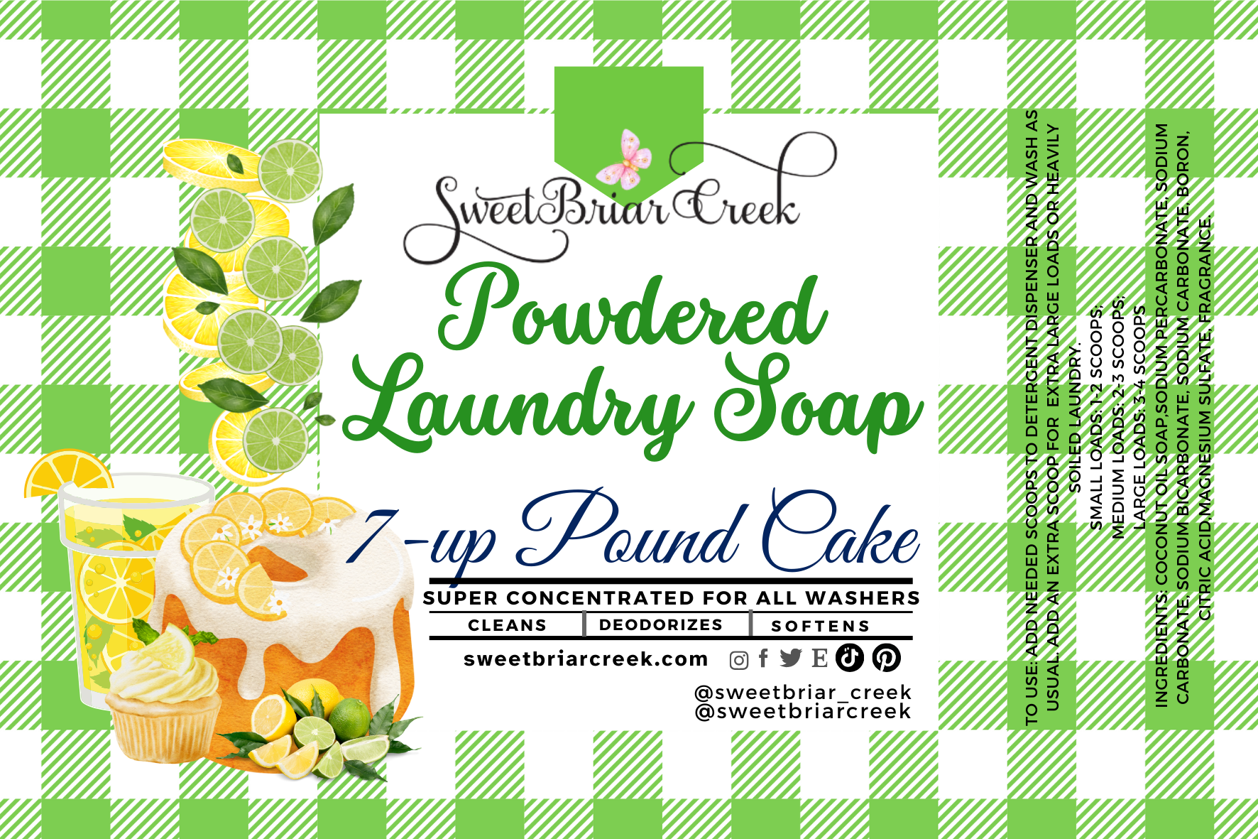 7-UP Pound Cake Powdered Laundry Soap