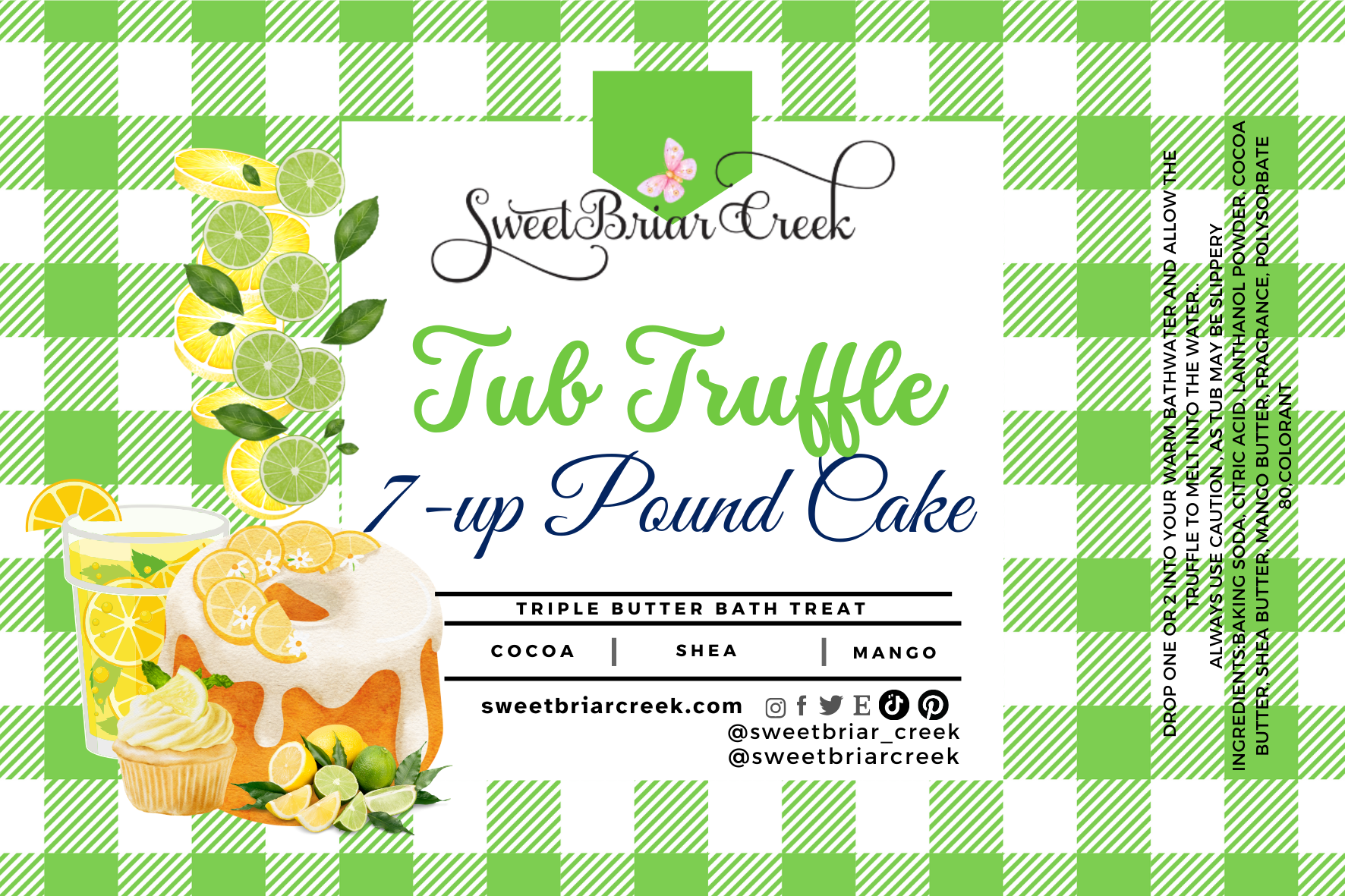 7-up Pound Cake Bath Butter Tub Truffles