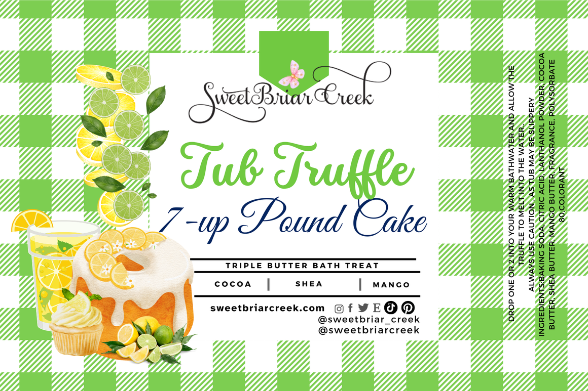 7-up Pound Cake Bath Butter Tub Truffles