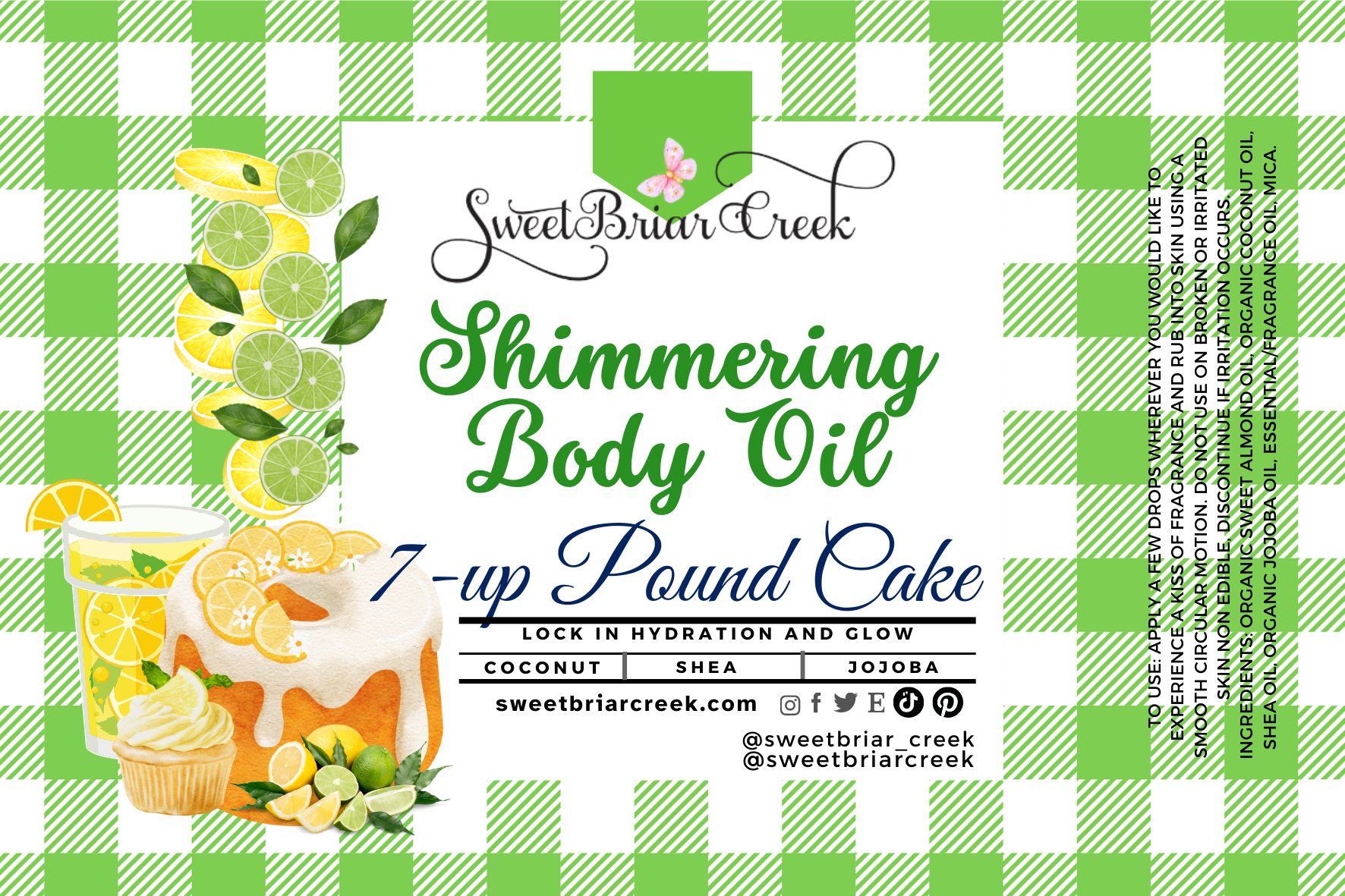 7-UP Pound Cake Shimmering Body Oil