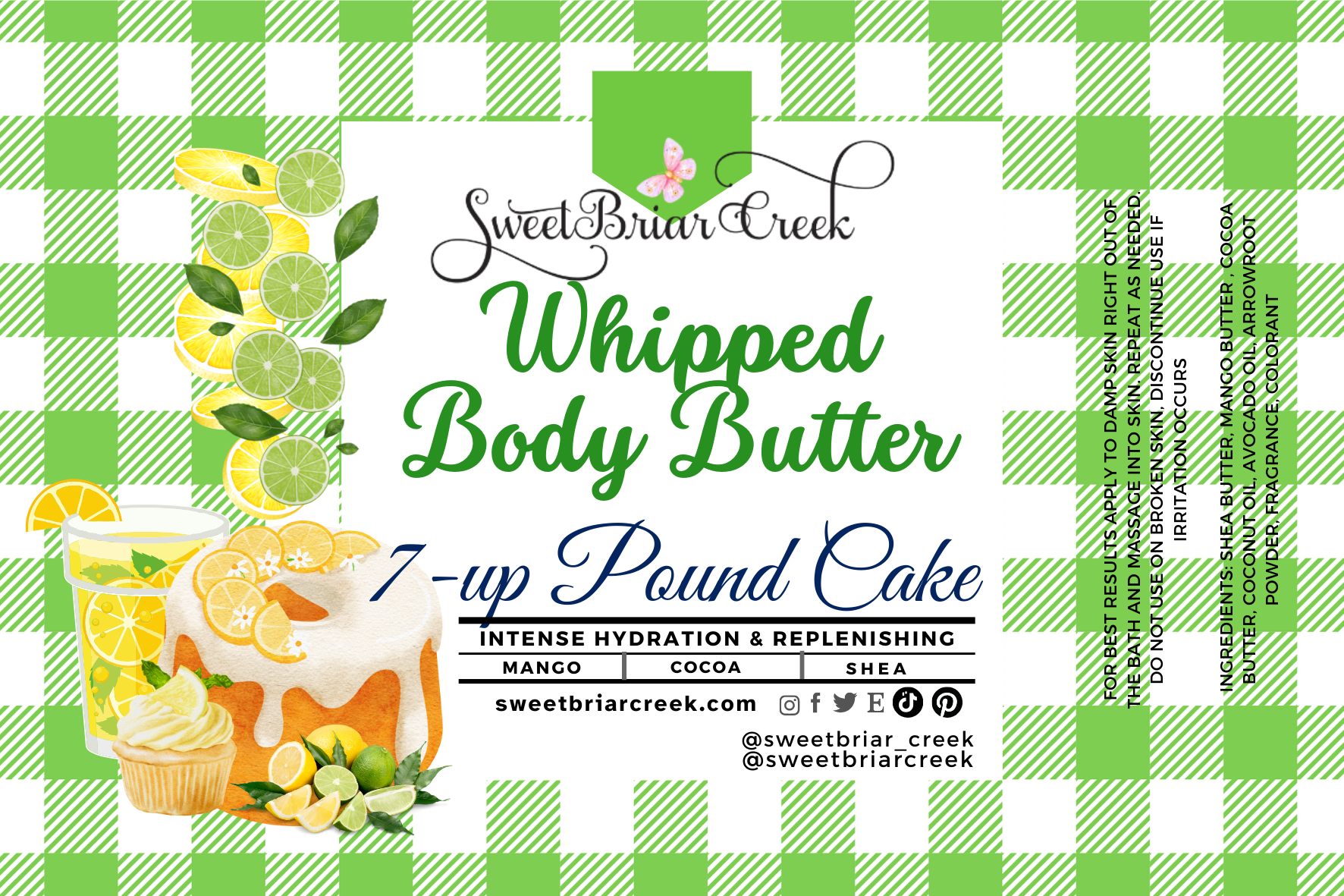 7-UP Poundcake Whipped Body Butter