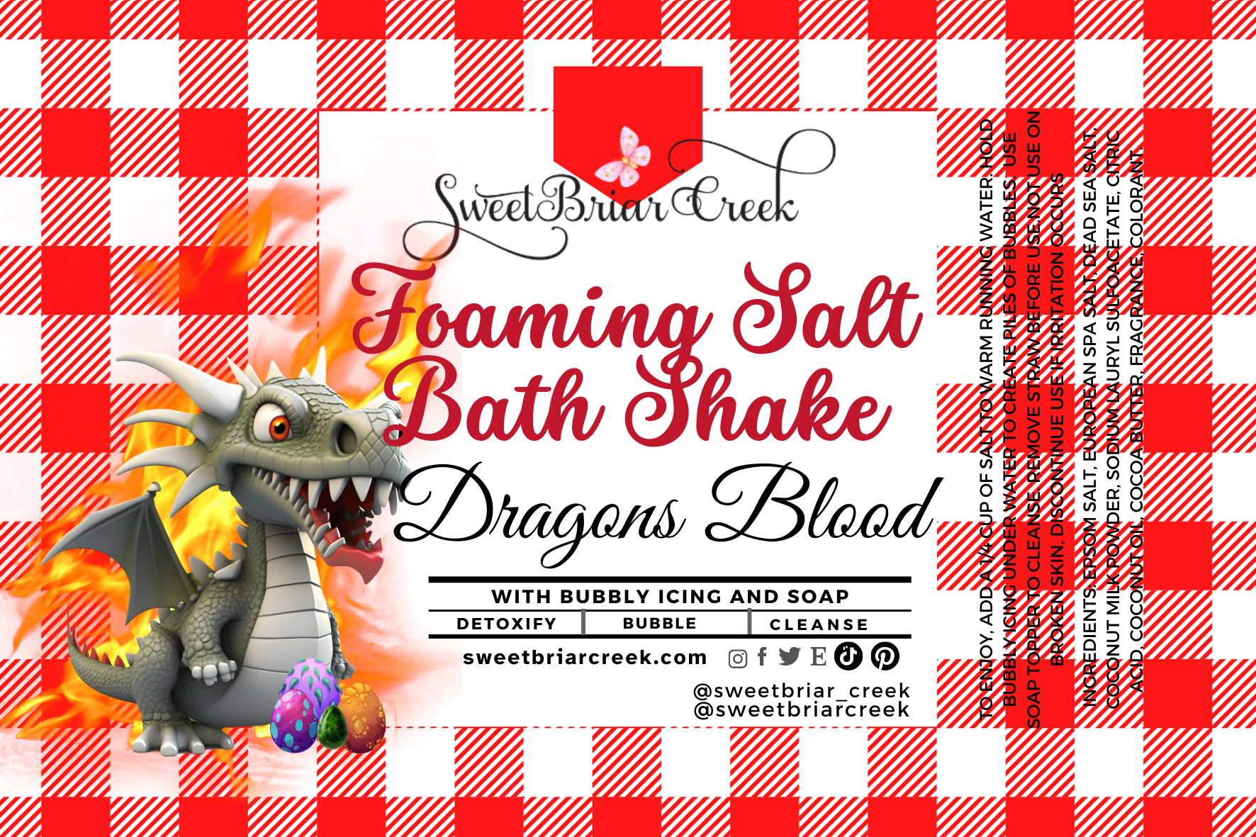 Dragon's Blood Foaming Salt Bath Shake