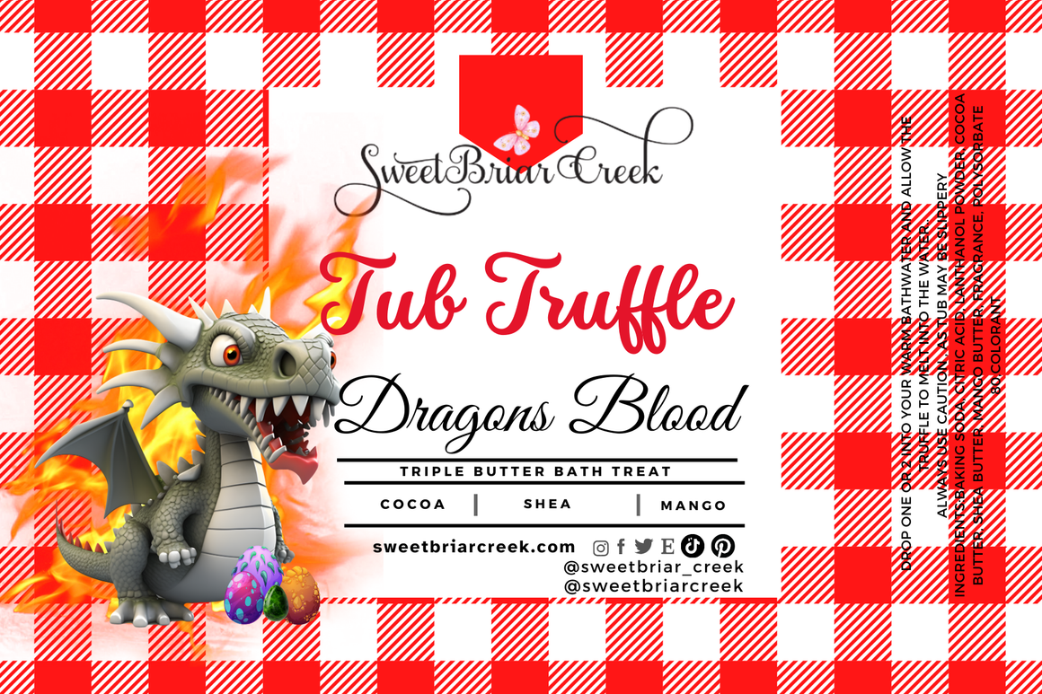 Dragon's Blood Bath Butter Tub Truffles