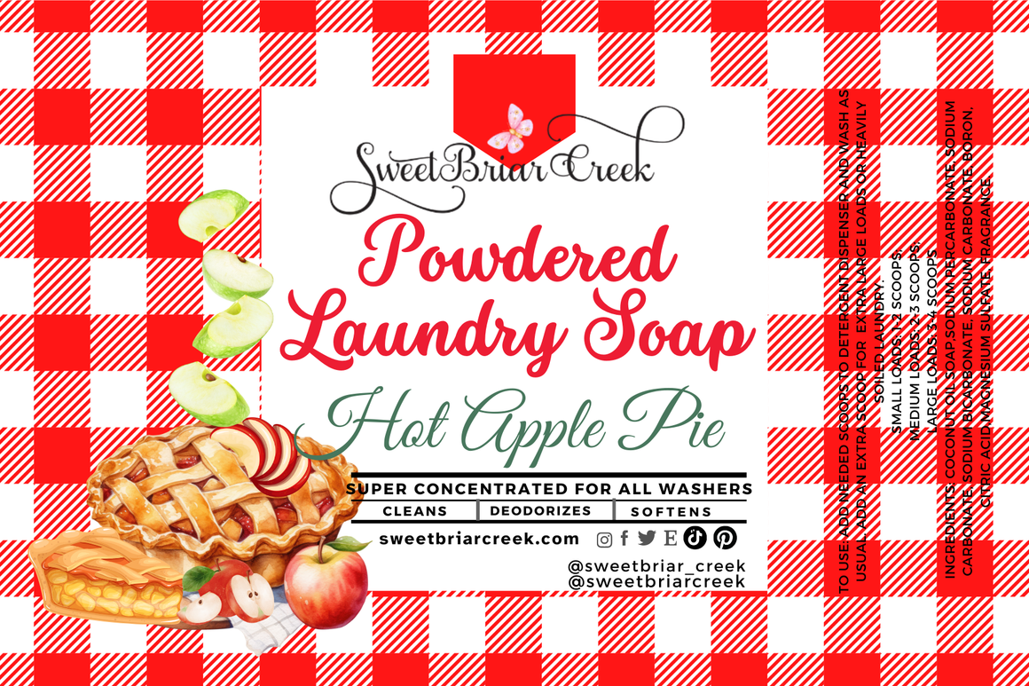 Hot Apple Pie Powdered Laundry Soap