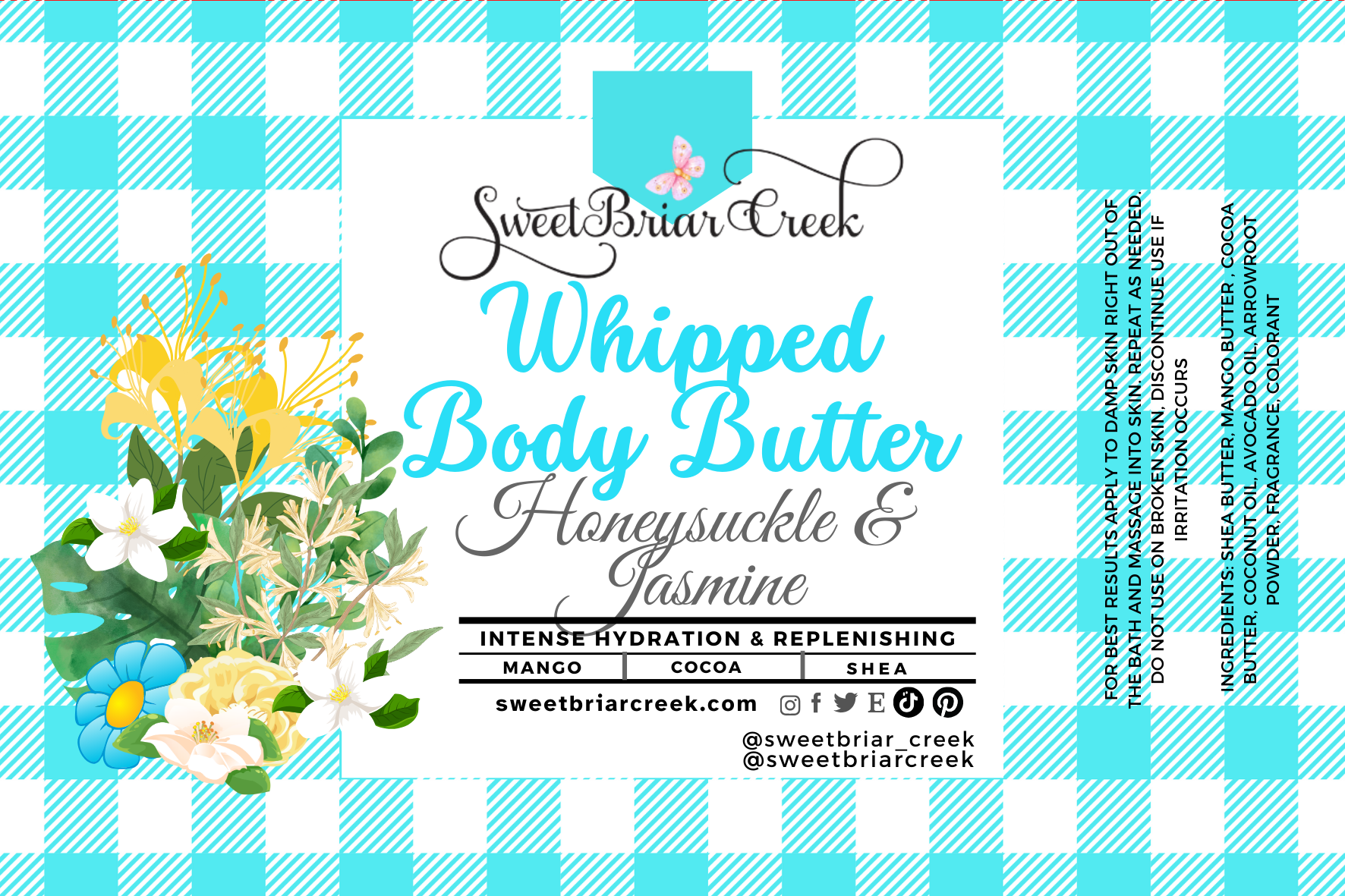 Honeysuckle Jasmine Whipped Body Butter