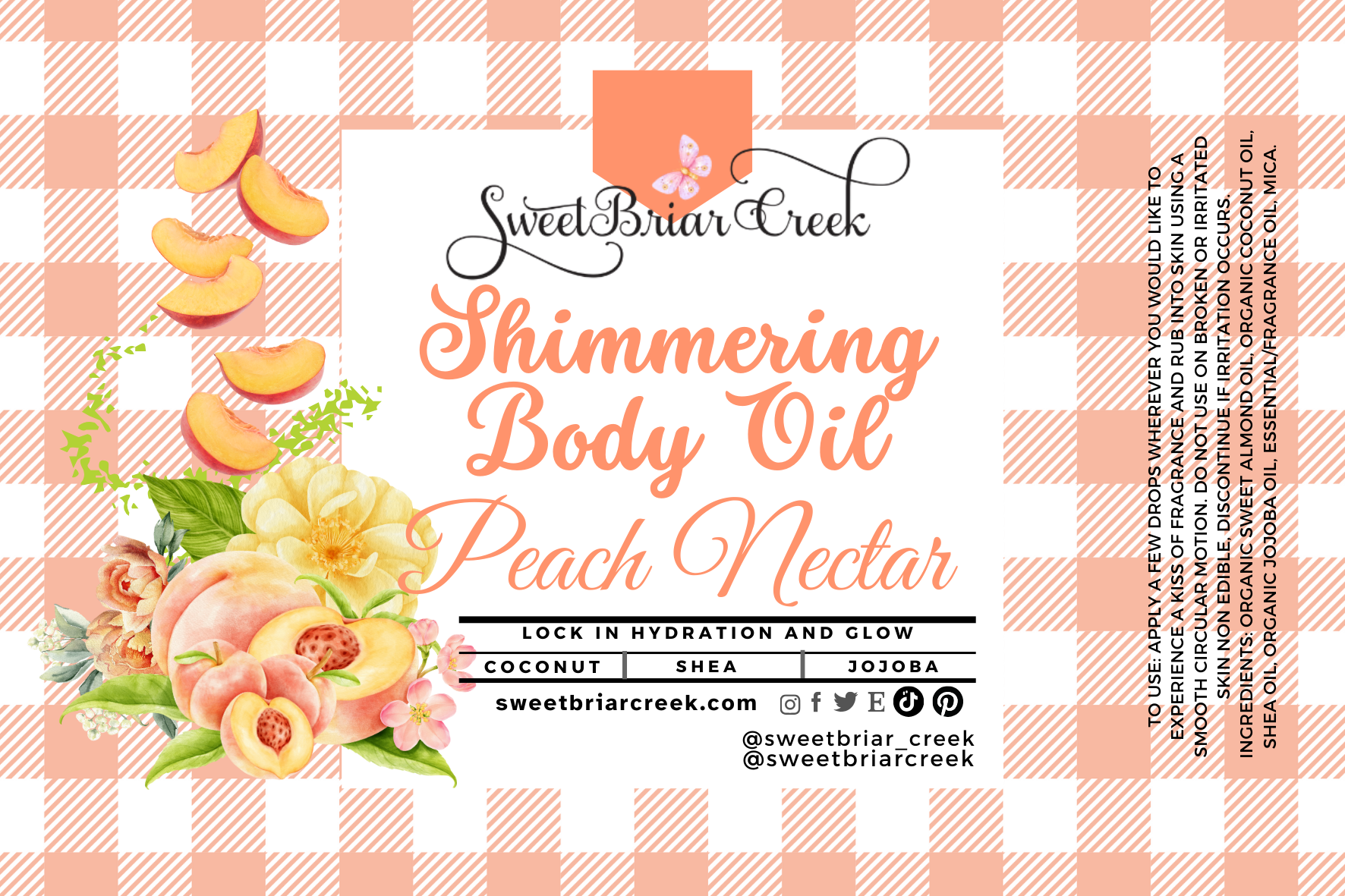 Peach Nectar Shimmering Body Oil