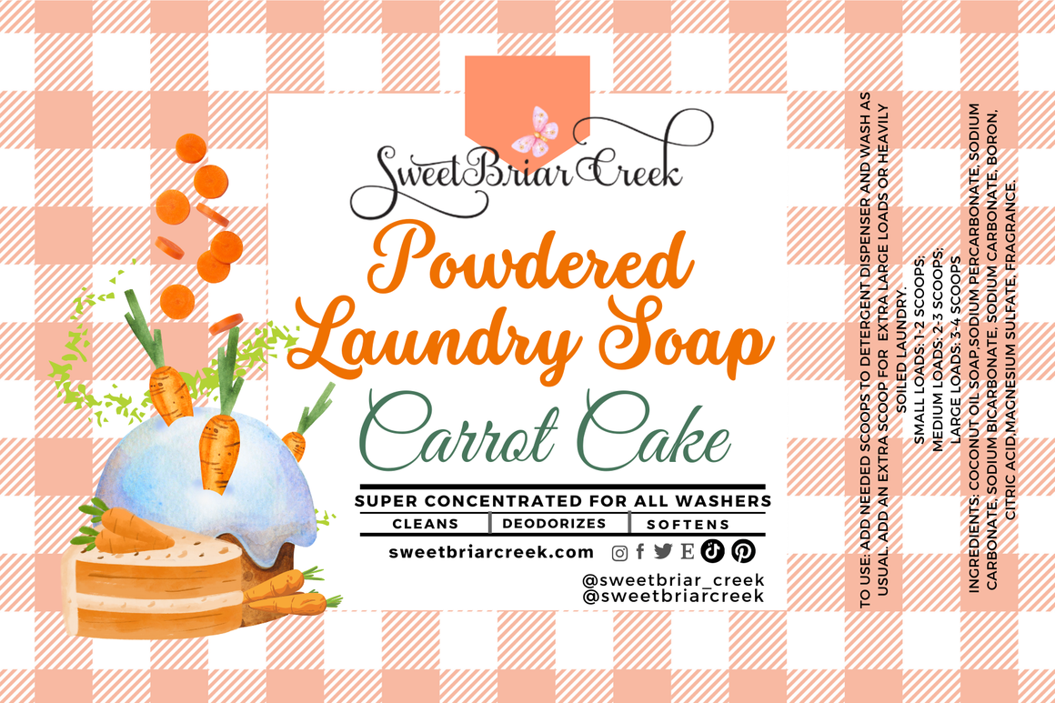 Carrot Cake Powdered Laundry Soap
