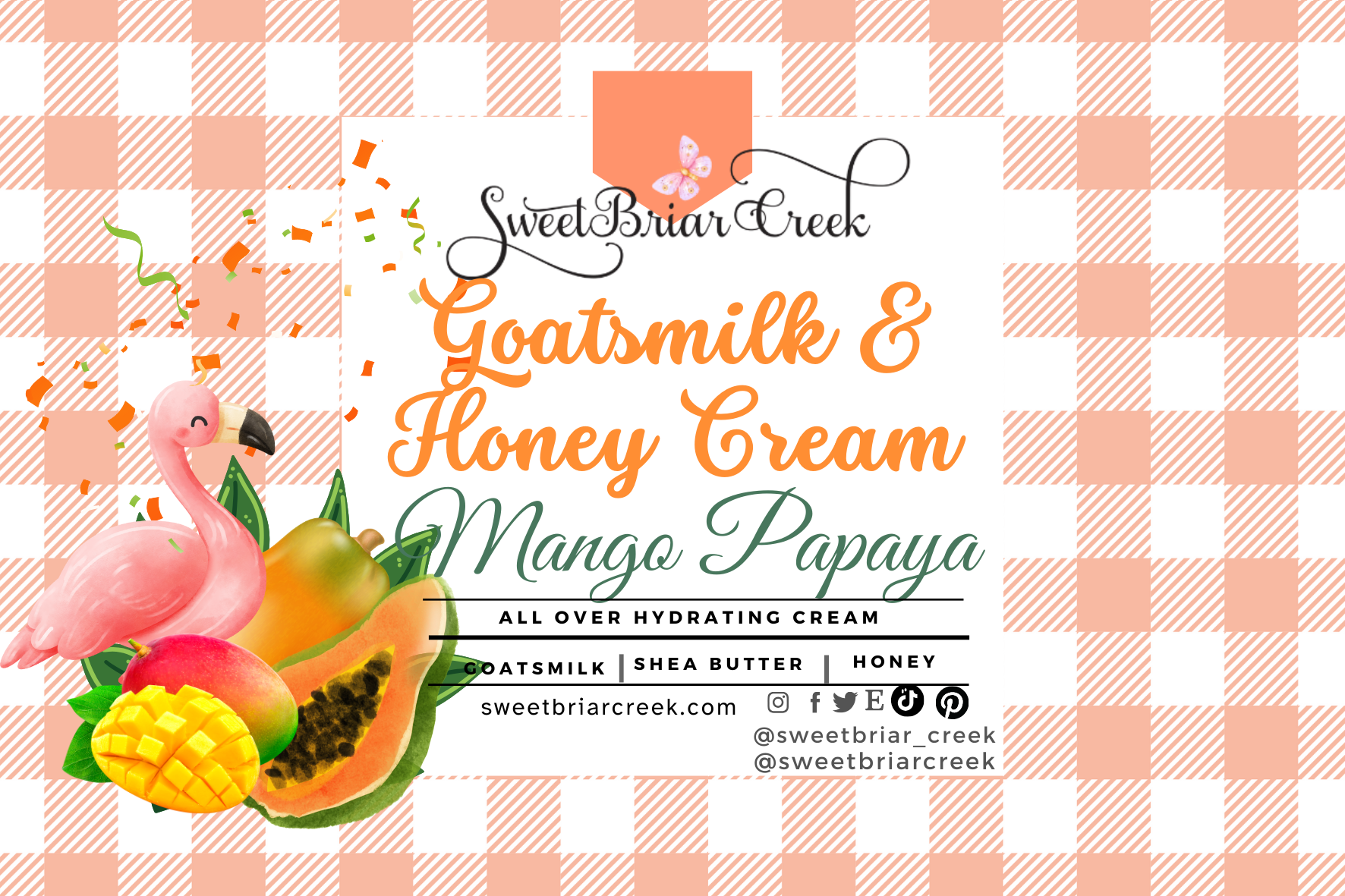 Mango Papaya Goat Milk & Honey Body Creme