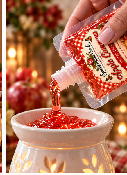 Apple Cinnamon Krystal Jelly Squeeze for wax warmers.