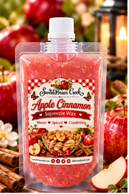 Apple Cinnamon Squeezie Wax + Scoopable melts for Waxwarmer