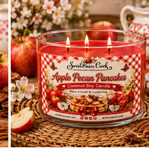 Apple Pecan Pancakes Coconut Soy Candle