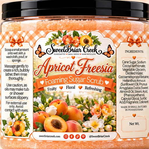 Apricot Freesia Foaming Sugar Scrub