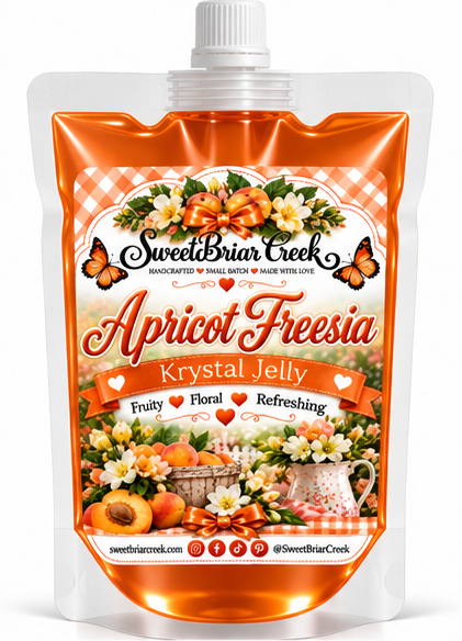 Apricot Freesia Krystal Jelly Squeeze for wax warmers.