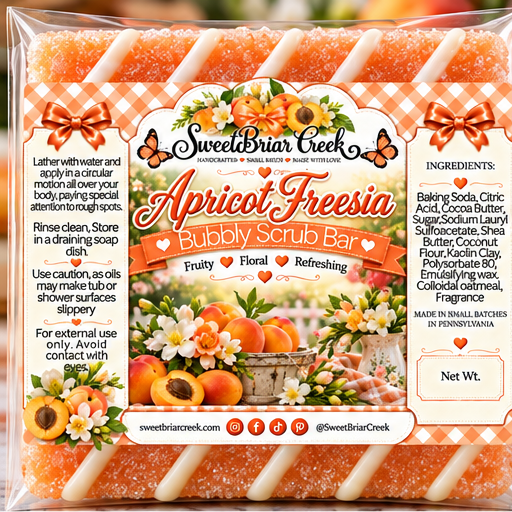 Apricot Freesia Bubbly Scrub Body Bars