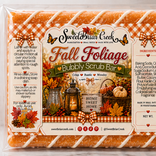 Fall Foliage  Bubbly Scrub Body Bars