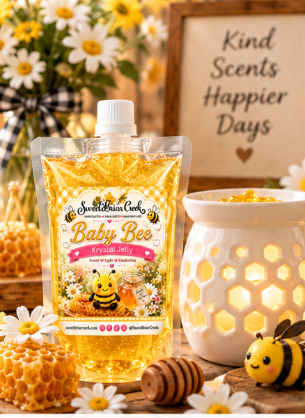 Baby Bee Krystal Jelly Squeeze for wax warmers.