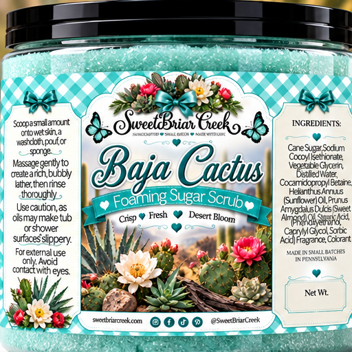 Baja Cactus Foaming Sugar Scrub