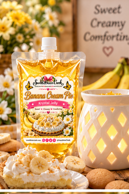 Banana Cream Pie Krystal Jelly Squeeze for wax warmers.