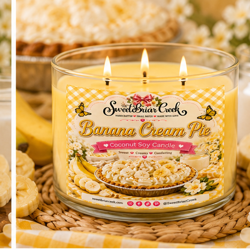 Banana Cream Pie Coconut Soy Candle