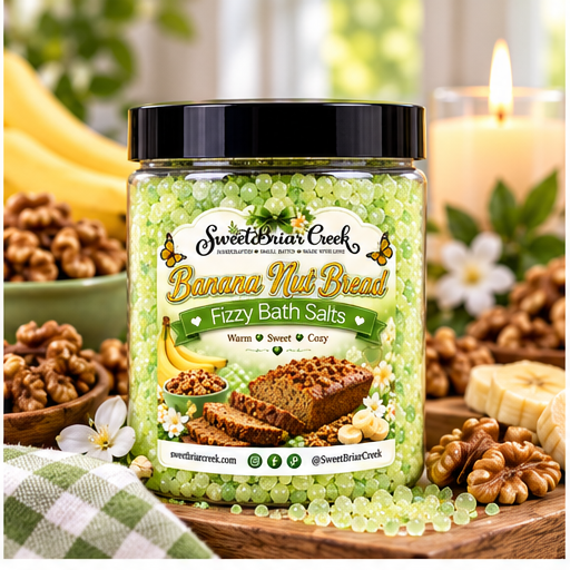 Banana Nut Bread Fizzy Bath Salt Soak