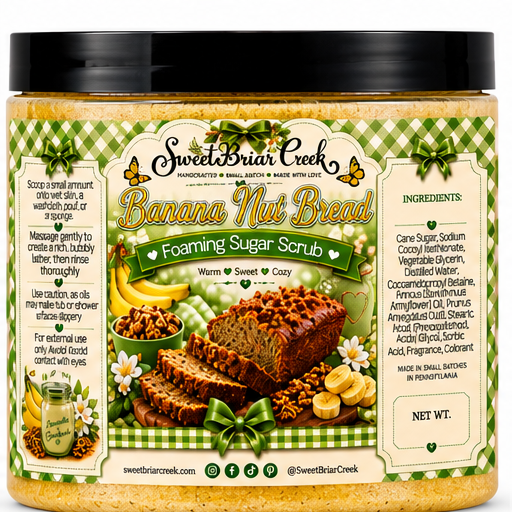 Banana Nut Bread Foaming Sugar Scrub