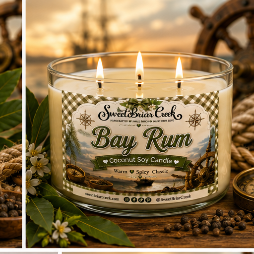 Bay Rum Coconut Soy Candle