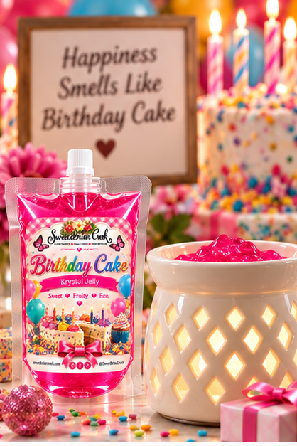 Birthday Cake Krystal Jelly Squeeze for wax warmers.