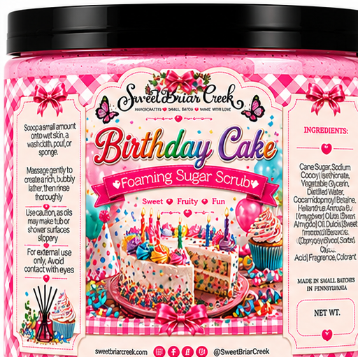 Birthday Cake Foaming Sugar Scrub
