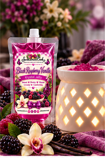 Black Raspberry Vanilla Krystal Jelly Squeeze for wax warmers.