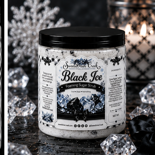 Black Ice Foaming Sugar Scrub