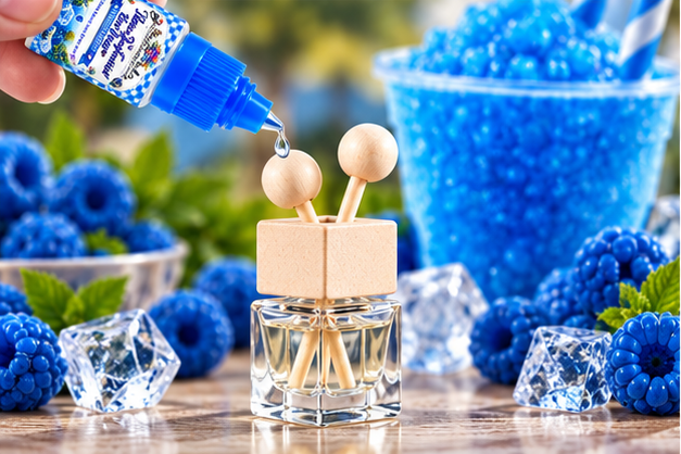 Blue Raspberry Slushie Hanging Car Diffuser & Refills