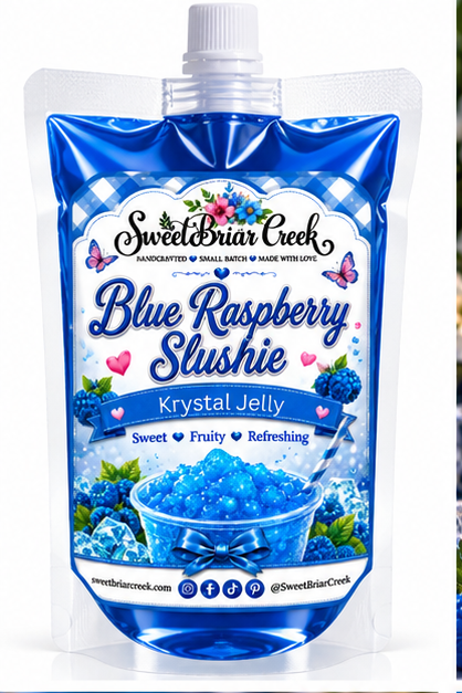 Blue Raspberry Slushie Krystal Jelly Squeeze for wax warmers.